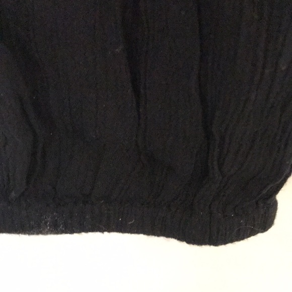 Free people black pants little design at top - Picture 4 of 10